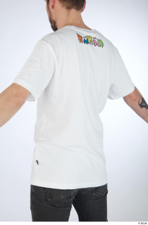 Nigel casual dressed upper body white printed t shirt 0006.jpg